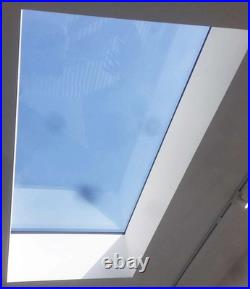 1000mm x 1000mm Flat Roof Lantern Triple Glazed Skylight Rooflight Toughened