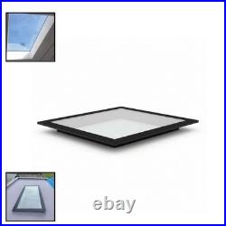 1000mm x 1000mm Flat Roof Lantern Triple Glazed Skylight Rooflight Toughened