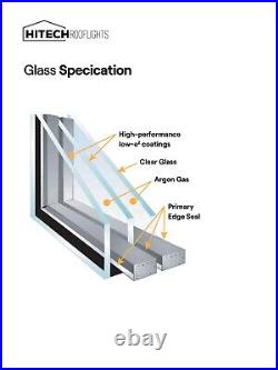 1200 X 3000mm Skylight HITECH Rooflight Triple Glazed UK Made WARRANTY