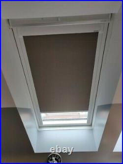 2 x Keylite roof skylight window blinds. SizeT06. Colour Muted Mocha