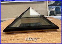 4 Panel Double Glazed Skylight / Roof Light Black New 2530 x 1230mm