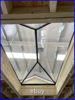 4 Panel Double Glazed Skylight / Roof Light Black New 2530 x 1230mm