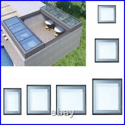 6 Size Skylight Rooflight Flat Roof Lantern Window Clear Triple Glazed Sky Light