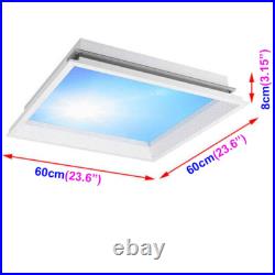72W LED Clear Sky Light Panel Sunshine Ceiling Light Dimmable Roof Window Lamp