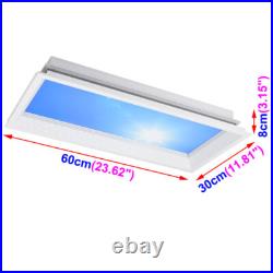 72With144W LED Sky Light Panel Sunshine Ceiling Light Dimmable Roof Window Lamp
