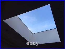 750x750 Flat Glass Rooflight Double Glazed Window, for builder curb