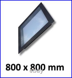 800mm x 800mm FLAT or PITCHED ROOF SKYLIGHT Triple Glazed, Self-Cleaning X2