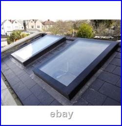 800mm x 800mm FLAT or PITCHED ROOF SKYLIGHT Triple Glazed, Self-Cleaning X2