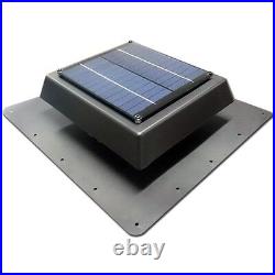 Acol Skylights And Roof Windows 150mm Black Ezylite Solar Roof Vent Fan