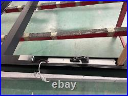 Aluminium Electric Opening Flat Roof Skylight Self Cleaning Glass Remote Control