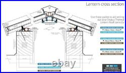 Aluminium Roof Lantern Conservatory Extension Skylight Made to Measure