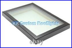 Aluminium Roof Lantern Rooflight Skylight Window LAMINATED Glass 600 x 1200mm
