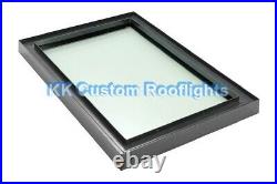 Aluminium Roof Lantern Rooflight Skylight Window LAMINATED Glass 600 x 900mm