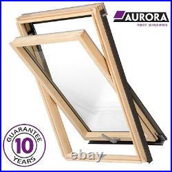Aurora Roof Window Pine 66 x 112 cm (Fakro, Keylite style) Inc. Flashing. B700