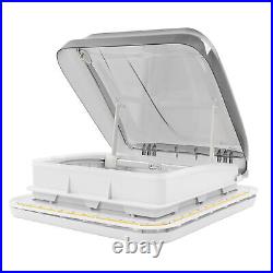 Auto Roof Window 503x485mm Roof Window Skylight & 12V LED Light Pleated Blind