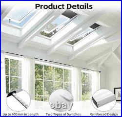 Automatic Window Opener with Wireless Rain Sensor, Remote Control, Silent 400mm