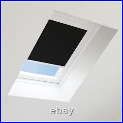 Black Blackout Blind for Velux Roof Window FK06 White Frame Bloc Skylight