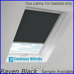 Black Blackout Fabric Blinds For Roof Skylight. For All Dakstra Roof Windows