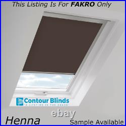 Blackout Blinds for Fakro Skylight Roof Windows in 8 Colors Made to Measure