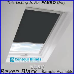 Blackout Blinds for Fakro Skylight Roof Windows in 8 Colors Made to Measure