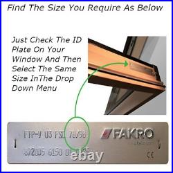 Blackout Blinds for Fakro Skylight Roof Windows in 8 Colors Made to Measure