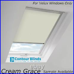 Blackout Fabric Skylight Blinds For All Velux Roof Windows In White & Others