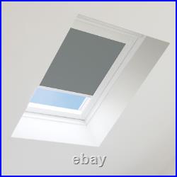 Blackout Roller Roof Skylight Blinds For Roto Windows White Frames Child Safe