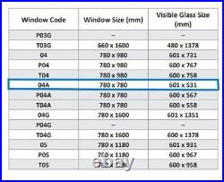 Blackout Skylight Blind Light Grey For Keylite Roof Window SIZE 04A 601 X 531MM
