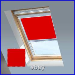Blackout Thermal Skylight Blinds Compatible For All Velux Roof Windows-red