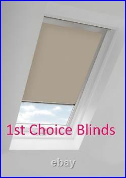 Blackout Thermal Skylight Grey Roller Blind For Velux Roof Windows All Sizes