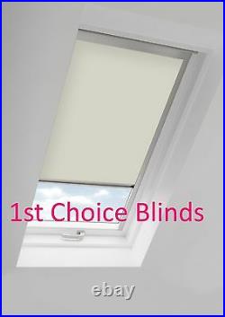Blackout Thermal Skylight Grey Roller Blind For Velux Roof Windows All Sizes