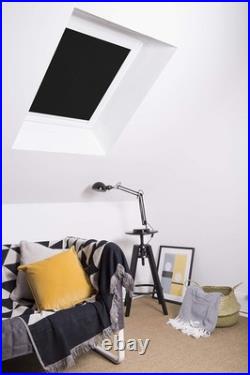 Bloc Skylight Blind 5 (78/98) for Fakro Roof Windows, Black Blackout White