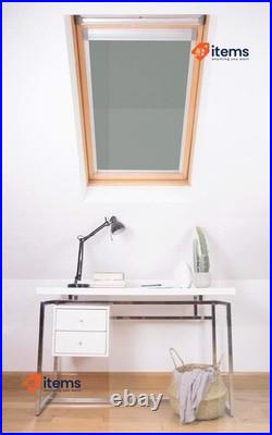 Bloc Skylight Blind For Velux Roof Windows Blockout, Pewter, P04 Window Blinds