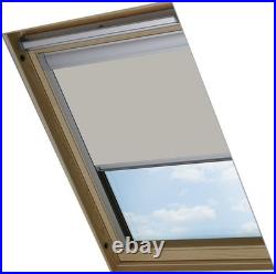 Bloc Skylight Blind for Fakro Roof Windows Blockout, Polyester, Pale Stone