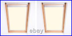 Bloc Skylight Blind for Velux Roof Windows Blockout, Cream, M04 (Pack of 2)