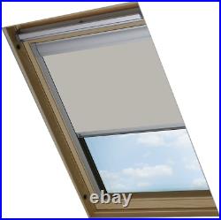 Bloc Skylight Blind for Velux Roof Windows Blockout, Fabric, Pale Stone, cm