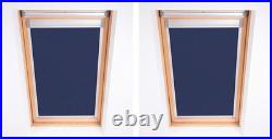 Bloc Skylight Blind for Velux Roof Windows Blockout, Navy, C02, 37W x 53H cm