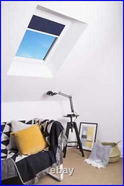 Bloc Skylight Blind for Velux Roof Windows Blockout, Navy, MK08 60cm x 120cm