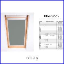 Bloc Skylight Blind for Velux Roof Windows Blockout, Pewter, C04, 73 x 37 cm