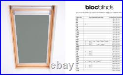 Bloc Skylight Blind for Velux Roof Windows Blockout, Pewter, M04