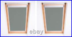 Bloc Skylight Blind for Velux Roof Windows Blockout, Pewter, M08 (Pack of 2)
