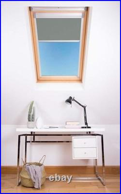 Bloc Skylight Blind for Velux Roof Windows Blockout, Pewter, M08 (Pack of 2)