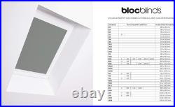 Bloc Skylight Blind for Velux Roof Windows Blockout, Pewter, MK04