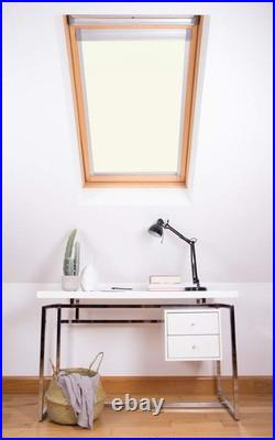 Bloc Skylight Blind for Velux Roof Windows Blockout, White, CK02, 37W X 58H Cm