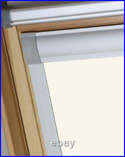 Bloc Skylight Blind for Velux Roof Windows Blockout, White, SK06, 96W x 98H cm