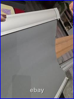 Blocblind GA4 Skylight Blackout Blind Smokey Haze Aluminium Silver