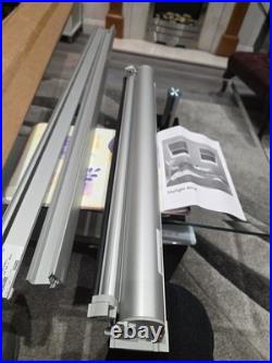 Blocblind GA4 Skylight Blackout Blind Smokey Haze Aluminium Silver