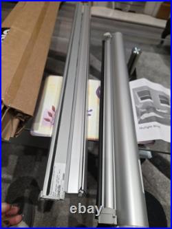 Blocblind GA4 Skylight Blackout Blind Smokey Haze Aluminium Silver