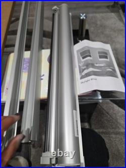 Blocblind GA4 Skylight Blackout Blind Smokey Haze Aluminium Silver