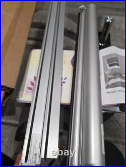 Blocblind GA4 Skylight Blackout Blind Smokey Haze Aluminium Silver